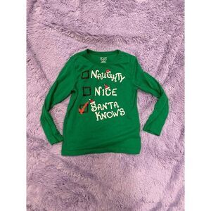 Naughty Nice Santa Knows Toddler‎ shirt size 4t